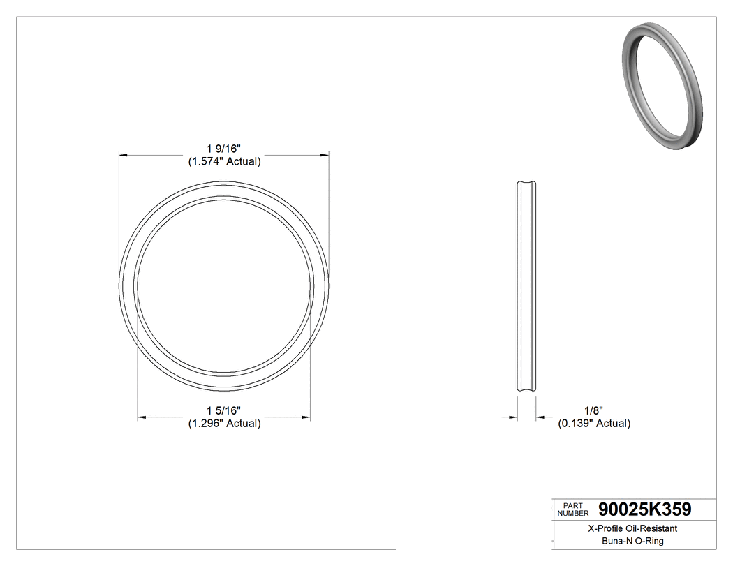 Technical drawing - 90025K359